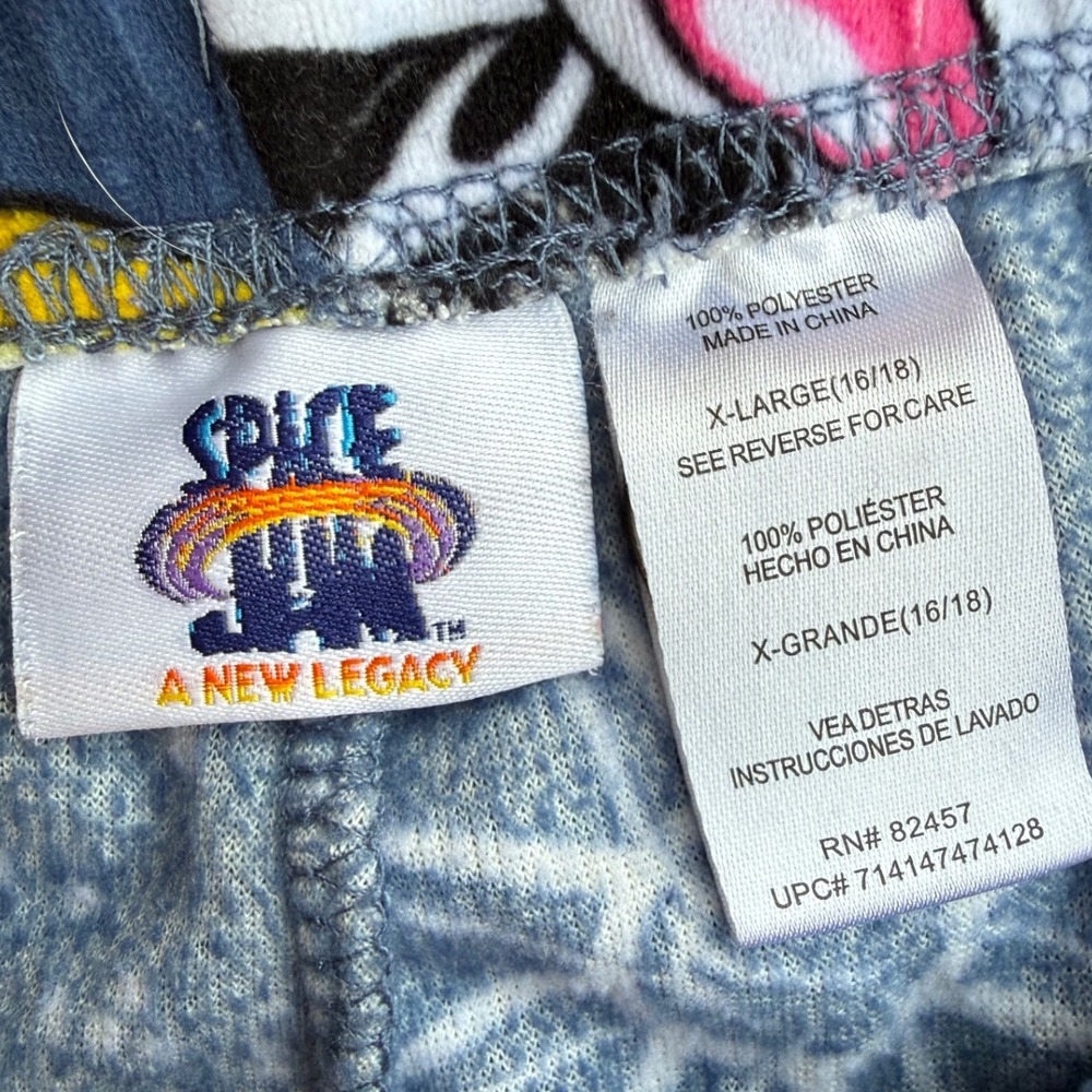 Space Jam Tune Squad youth pajama pants XL Bugs Daffy Lola Marvin fleece‎ - Picture 3 of 6